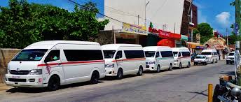 Shared shuttle colectivo to Holbox